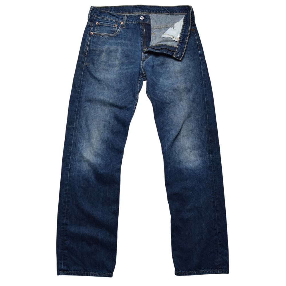 Levi's 559 Mens Relaxed Straight Jeans Size 36x34 Blue Distressed Denim Workwear